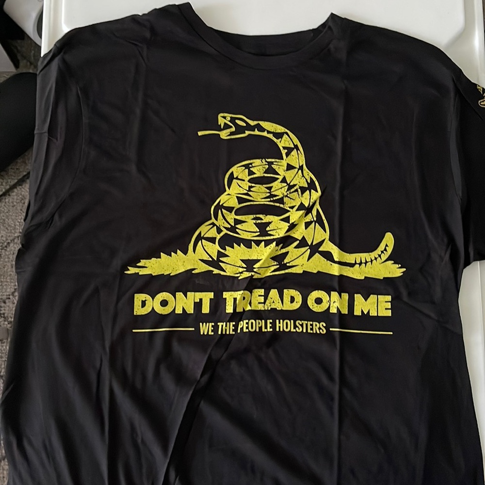 Black Don’t Tread on Me tshirt by We The People Holsters